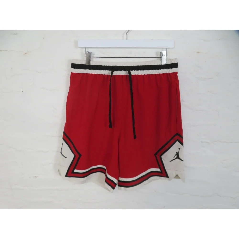 Jordan Basketball Shorts Mens Large Red Dri Fit 7